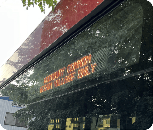 Exterior Side Destination Display Rail