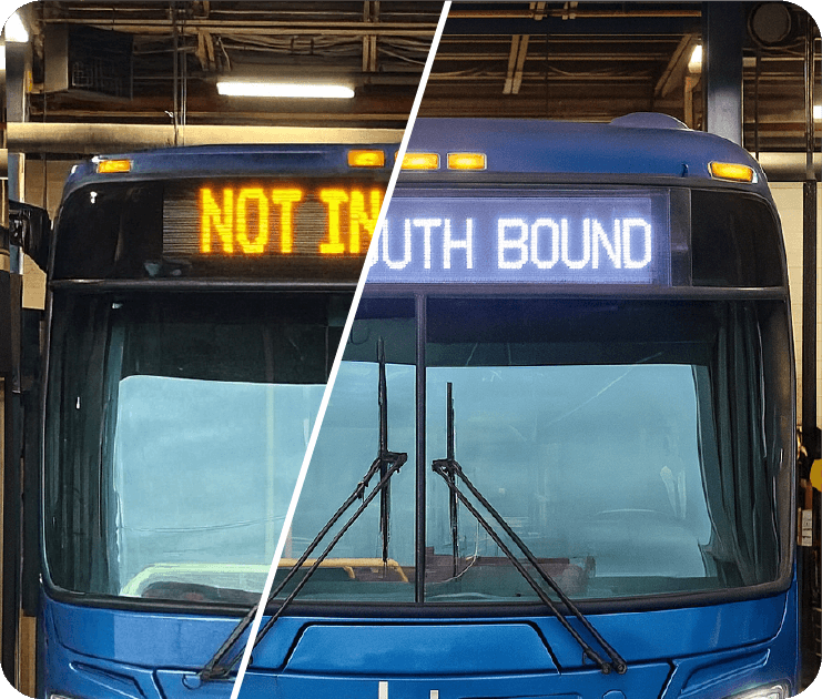 Front LED Destination Display