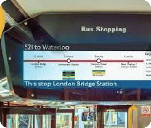 Infotainment Display For Bus