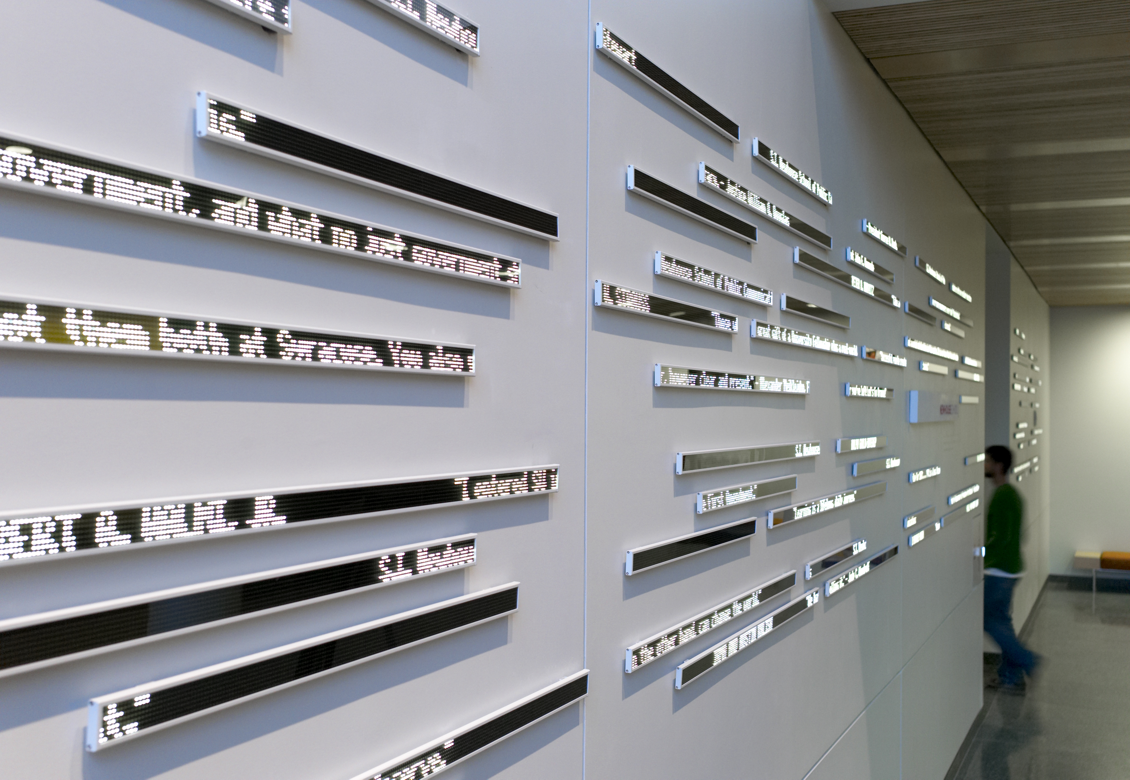 Poulin + Morris, Sunrise Systems create unique donor wall