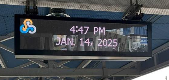 4mm LED Platform Sign